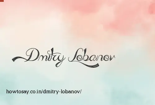 Dmitry Lobanov
