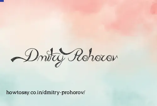 Dmitry Prohorov