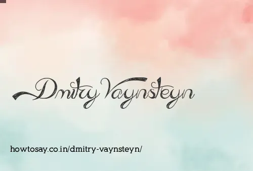 Dmitry Vaynsteyn