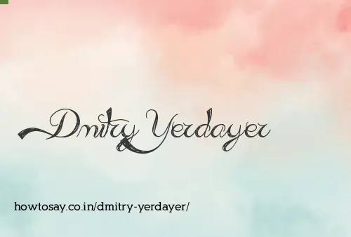 Dmitry Yerdayer