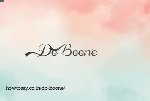 Do Boone