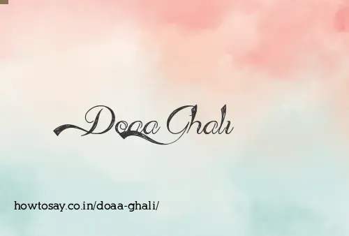 Doaa Ghali