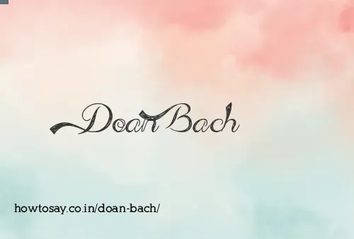 Doan Bach