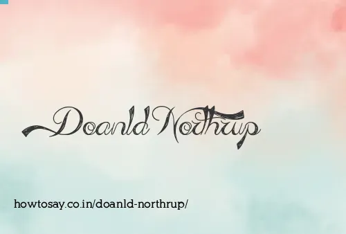 Doanld Northrup