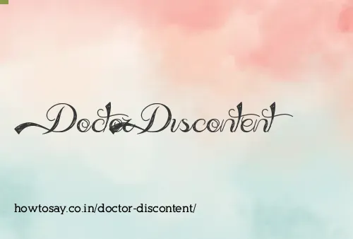 Doctor Discontent