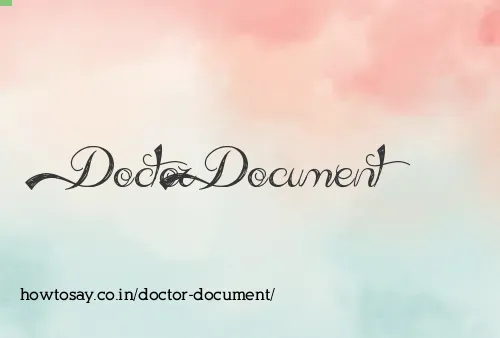 Doctor Document