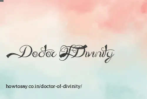 Doctor Of Divinity