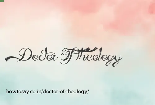Doctor Of Theology