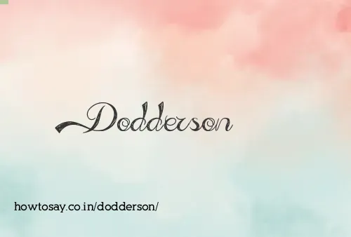 Dodderson