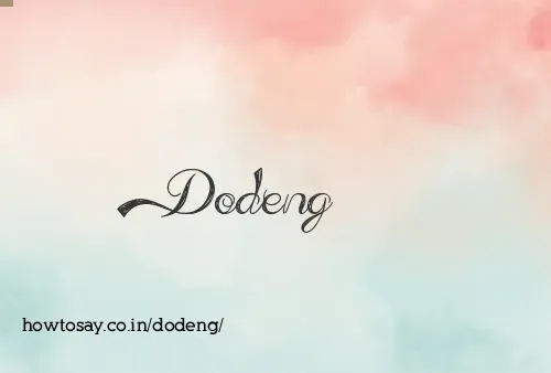 Dodeng