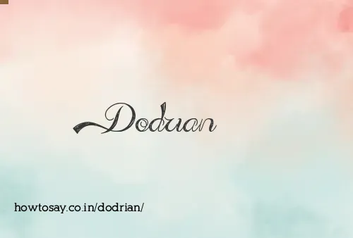 Dodrian