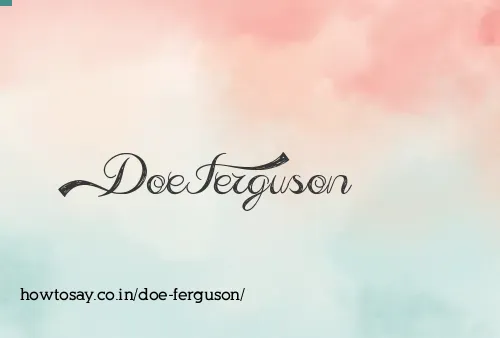 Doe Ferguson