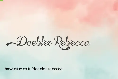 Doebler Rebecca