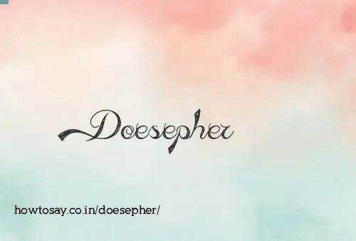 Doesepher