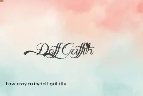 Doff Griffith