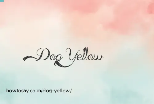 Dog Yellow