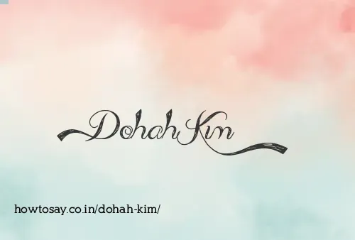 Dohah Kim