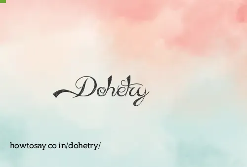 Dohetry