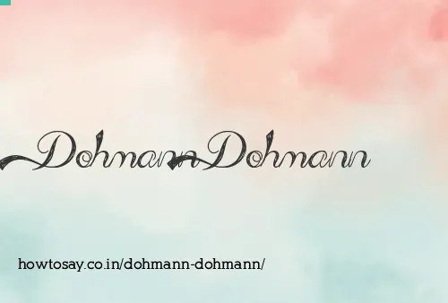 Dohmann Dohmann