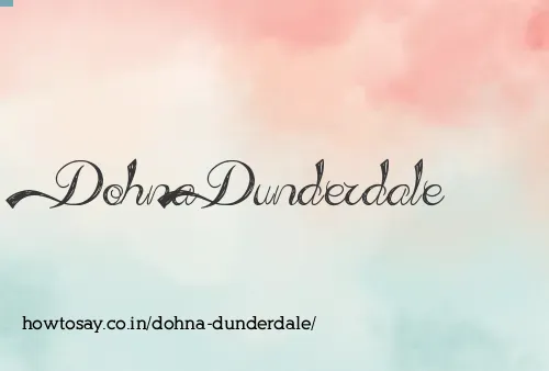 Dohna Dunderdale