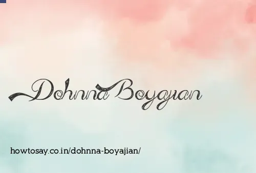 Dohnna Boyajian