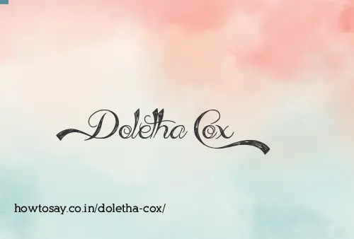 Doletha Cox
