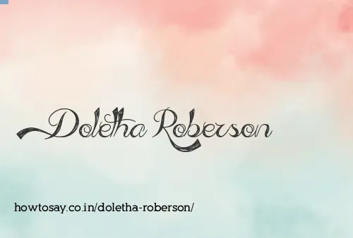 Doletha Roberson