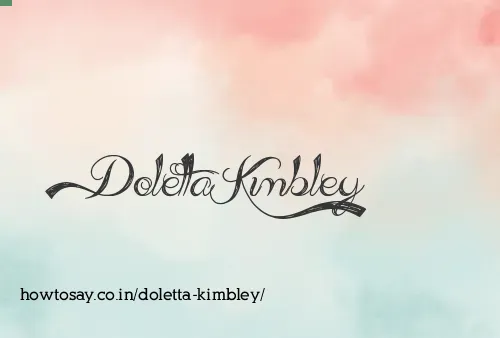 Doletta Kimbley