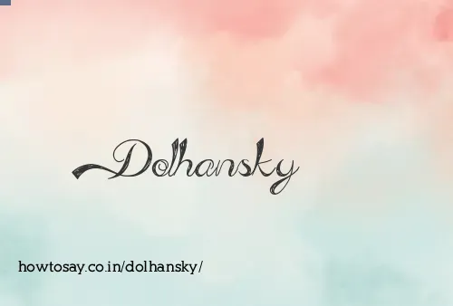 Dolhansky