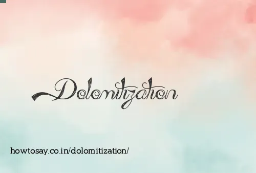 Dolomitization