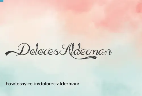 Dolores Alderman