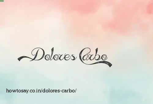 Dolores Carbo