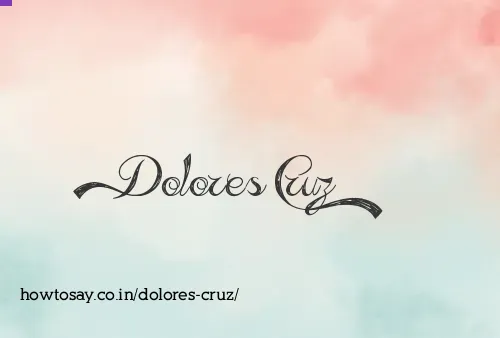 Dolores Cruz