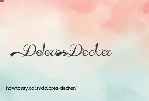 Dolores Decker
