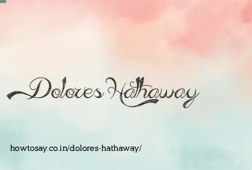 Dolores Hathaway
