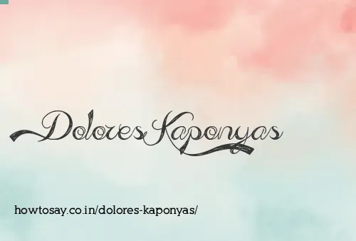 Dolores Kaponyas