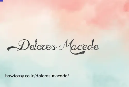 Dolores Macedo