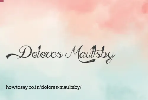 Dolores Maultsby