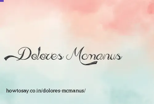 Dolores Mcmanus