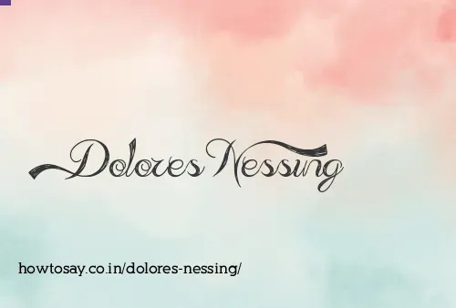 Dolores Nessing