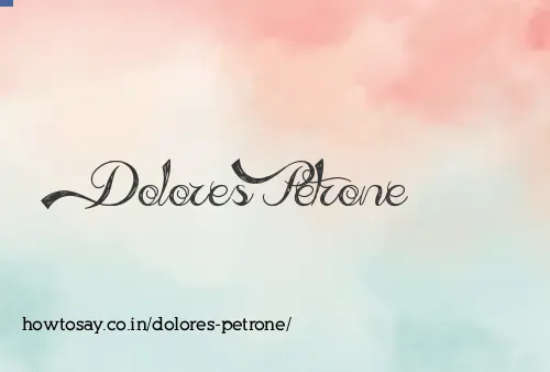 Dolores Petrone