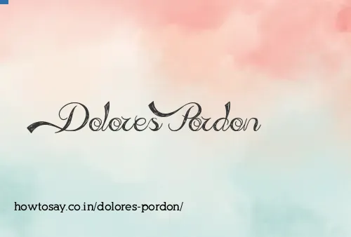 Dolores Pordon