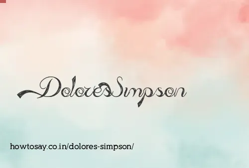 Dolores Simpson