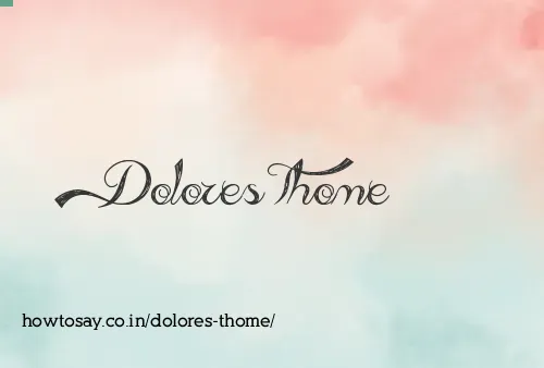 Dolores Thome
