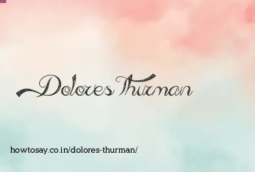 Dolores Thurman