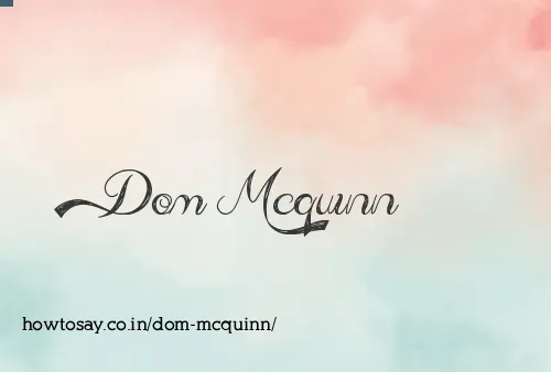 Dom Mcquinn