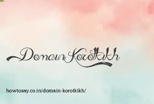 Domain Korotkikh