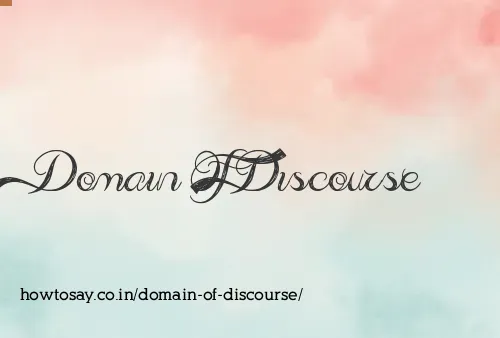 Domain Of Discourse