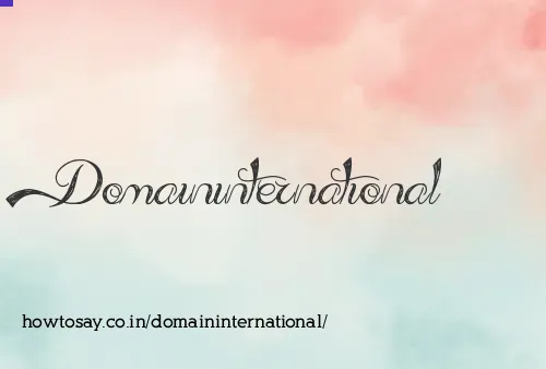 Domaininternational
