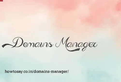 Domains Manager
